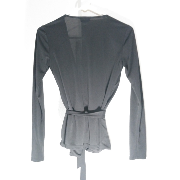 Topshop wrap Top long sleeves 
Size 4 - Picture 4 of 5